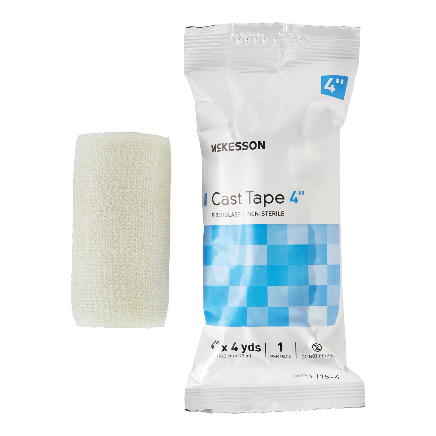 McKesson Cast Tape 4 Inch X 12 Foot Fiberglass White (733697_BX)