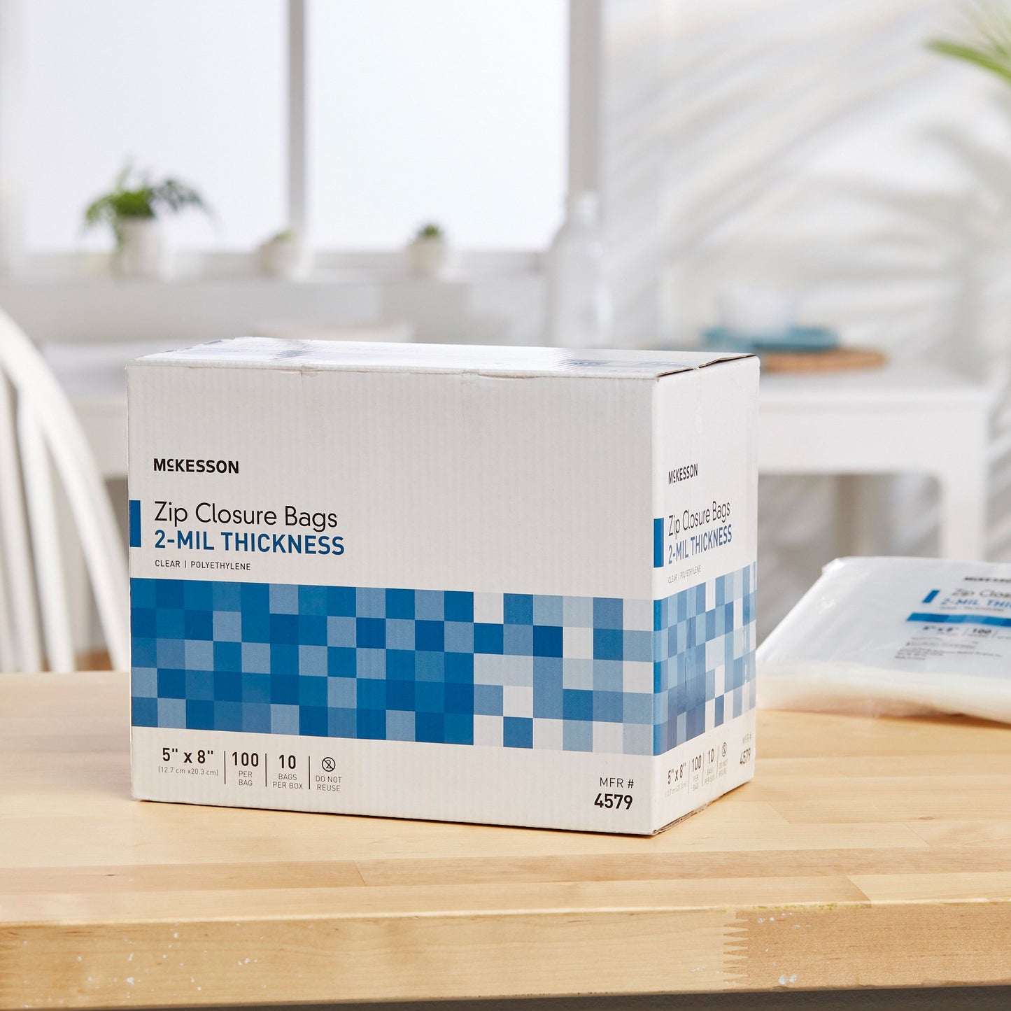 McKesson Reclosable Bag 5 X 8 Inch Polyethylene Clear Zipper Closure (1057373_CS)