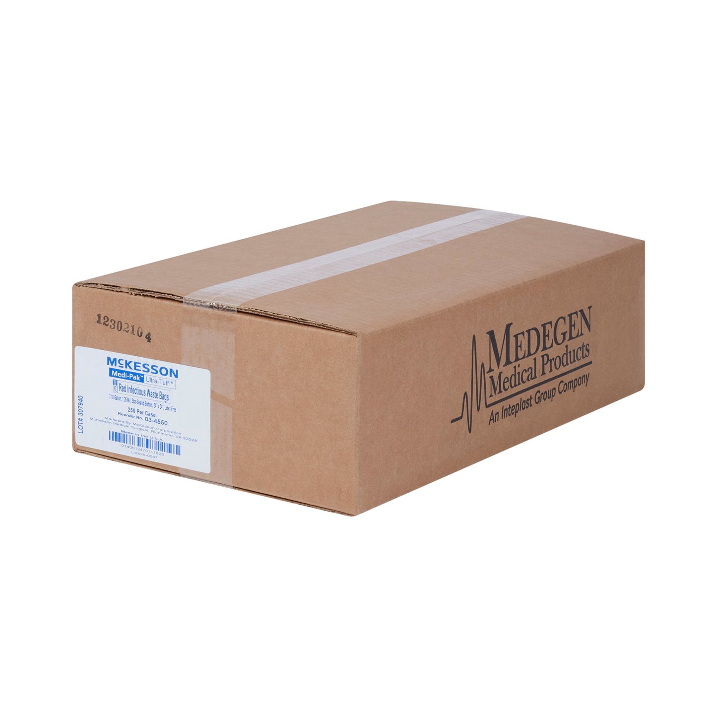 McKesson Biohazard Waste Bag Biohazard Symbol / Infectious Waste 7 to 10 gal. Red 24 X 24 Inch (185449_CS)