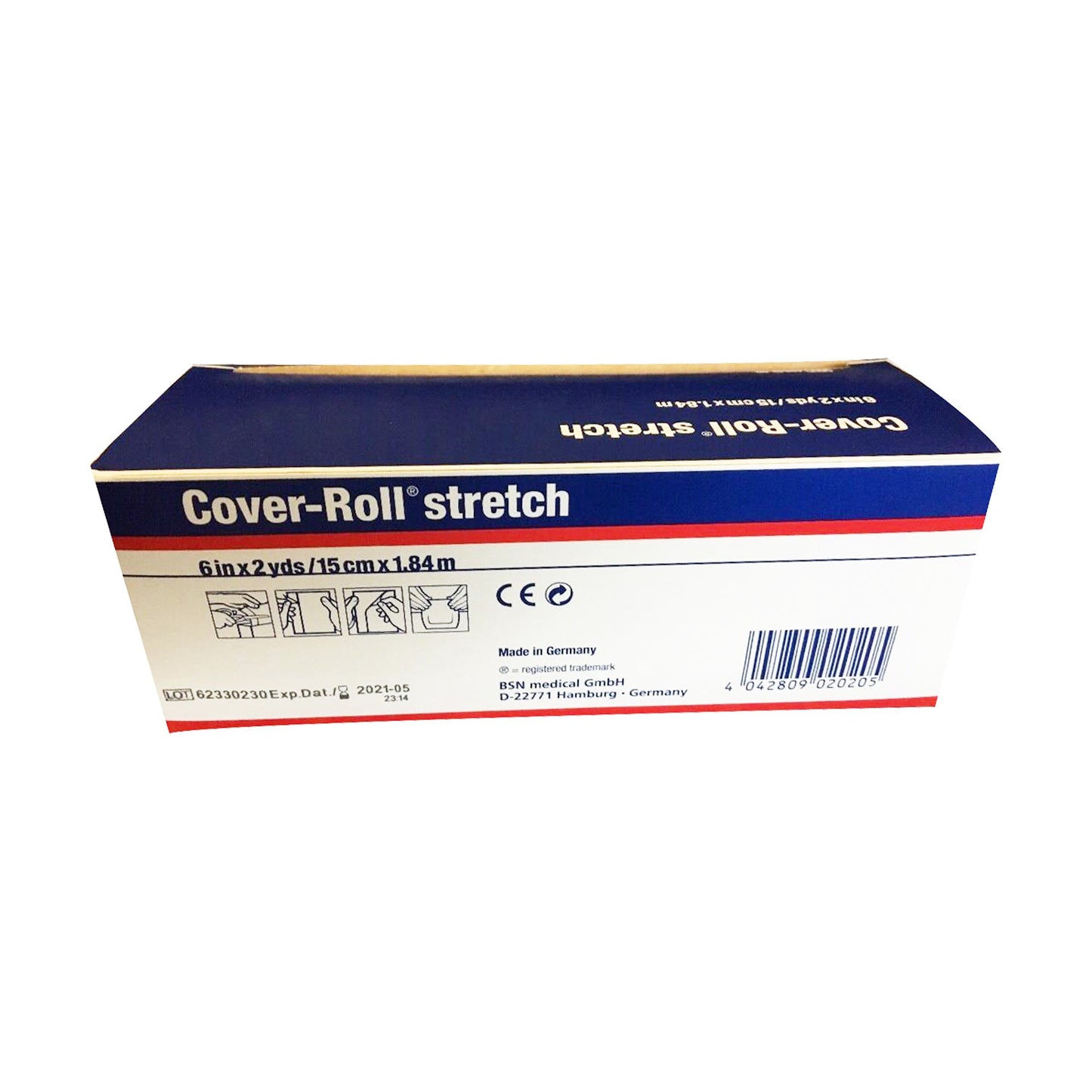 Cover-Roll® Stretch Dressing Retention Tape with Liner White 6 Inch X 2 Yard Nonwoven Polyester NonSterile (184340_BX)