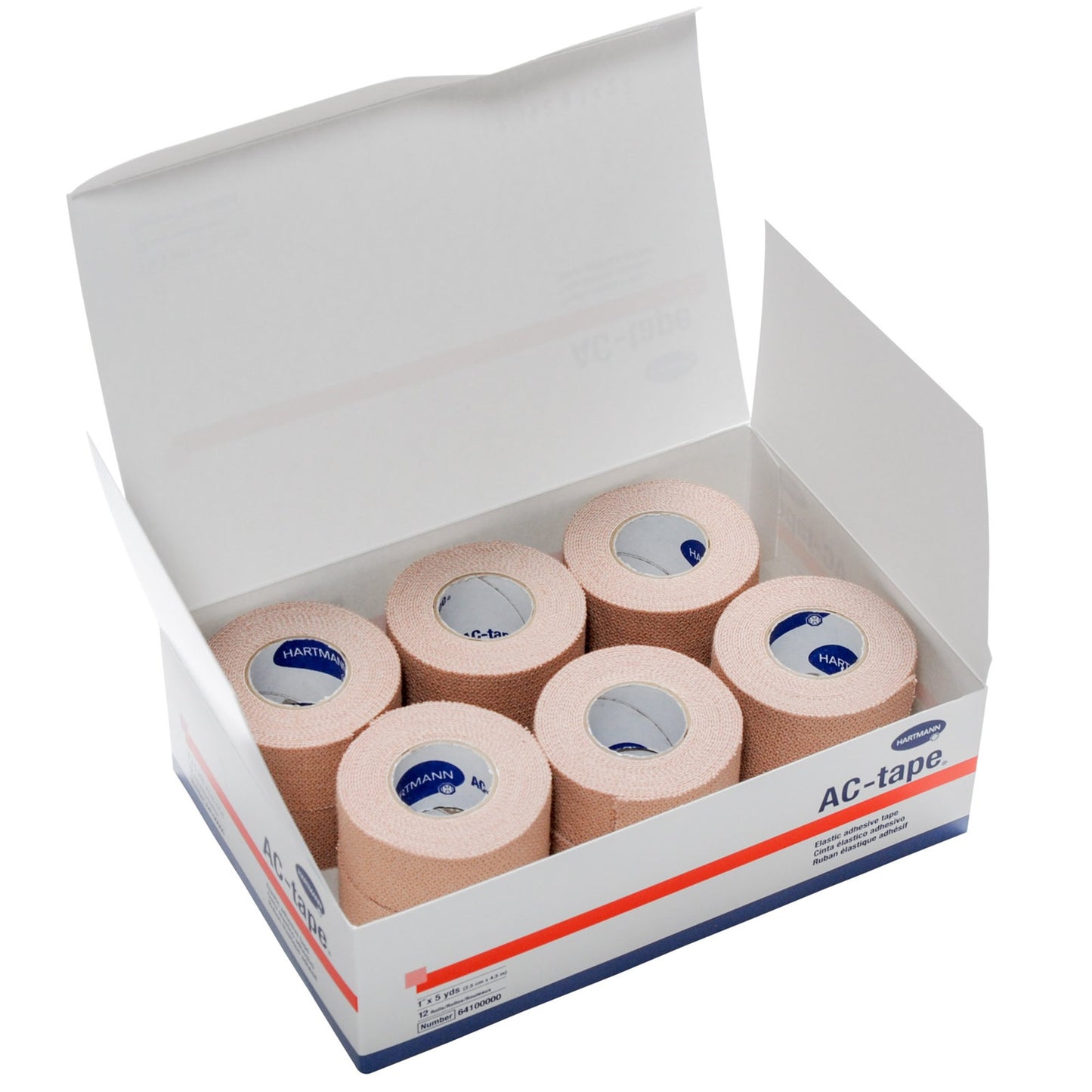 AC-tape® Athletic Tape Tan 1 Inch X 5 Yard Cotton NonSterile (478274_BX)