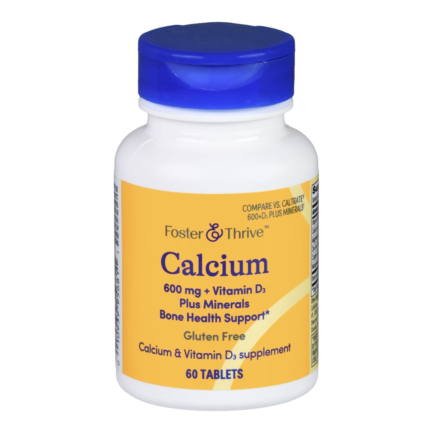 Foster & Thrive™ Joint Health Supplement Calcium / Vitamin D 600 mg Strength Tablet 60 per Bottle (1238897_BT)