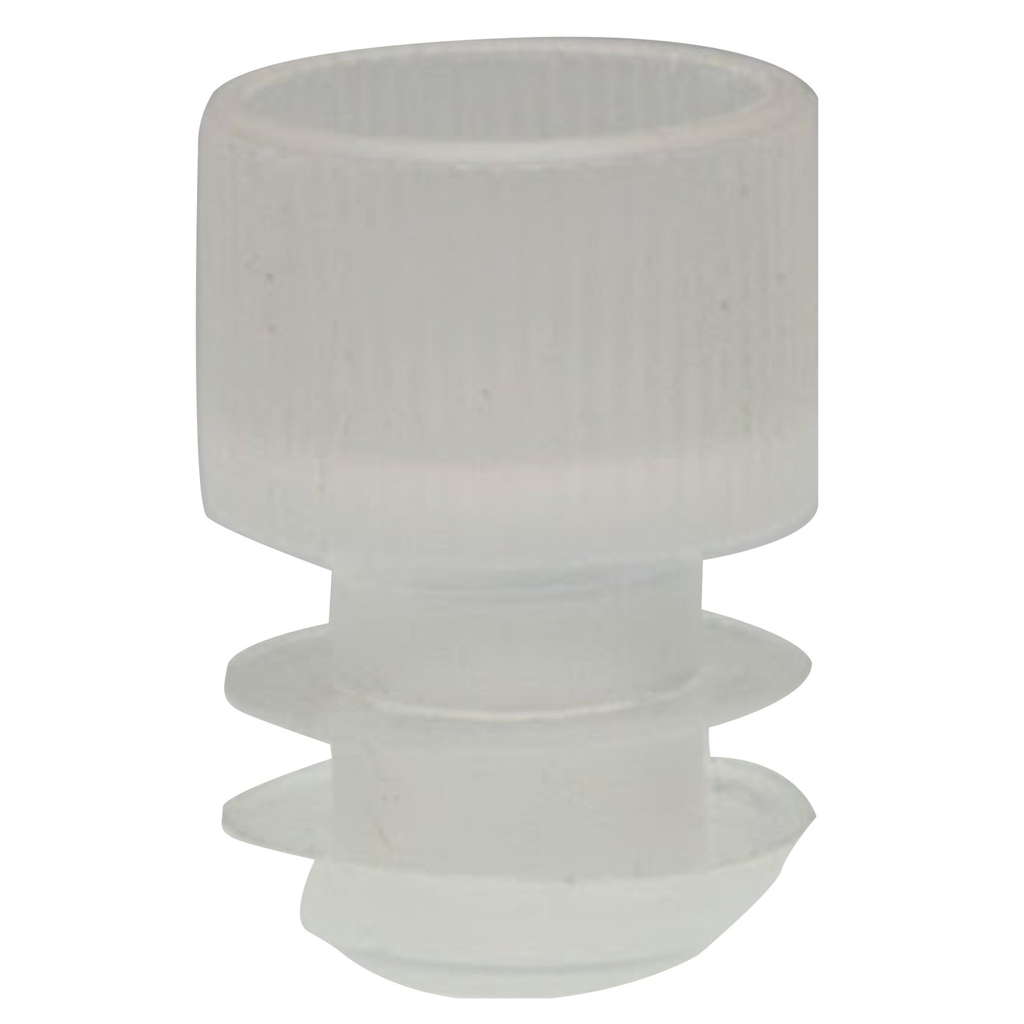 McKesson Tube Closure Polyethylene Flanged Plug Cap Natural 16 mm For Use with 16 mm Blood Drawing Tubes, Glass Test Tubes, Plastic Culture Tubes NonSterile (1175408_CS)