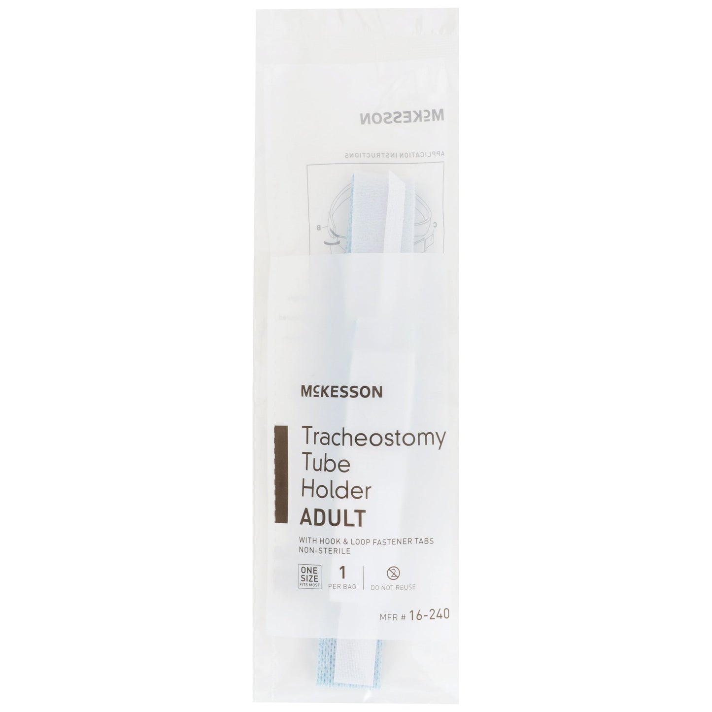 McKesson Tracheostomy Tube Holder 1 X 16-3/4 Inch Adult (512425_EA)