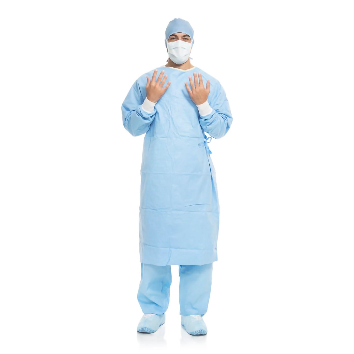 Aero Blue Surgical Gown with Towel X-Large / X-Long Blue Sterile AAMI Level 3 Disposable (938751_CS)