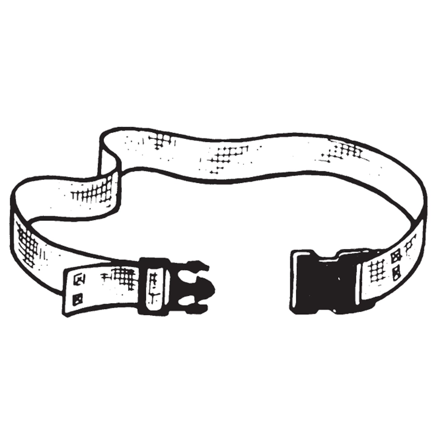 SkiL-Care™ Gait Belt 60 Inch Length Pinstripe Cotton (171064_EA)
