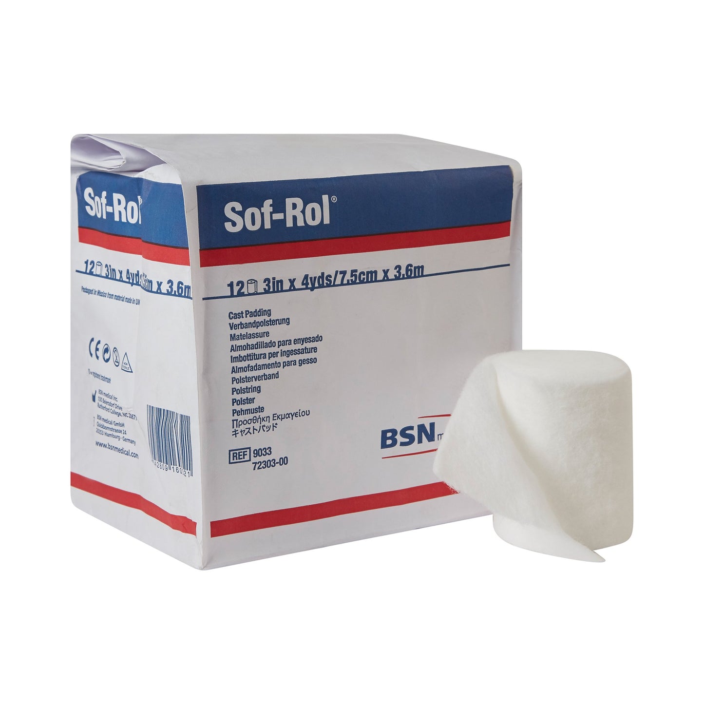 Sof-Rol® Cast Padding Undercast 3 Inch X 4 Yard Rayon NonSterile (4890_EA)