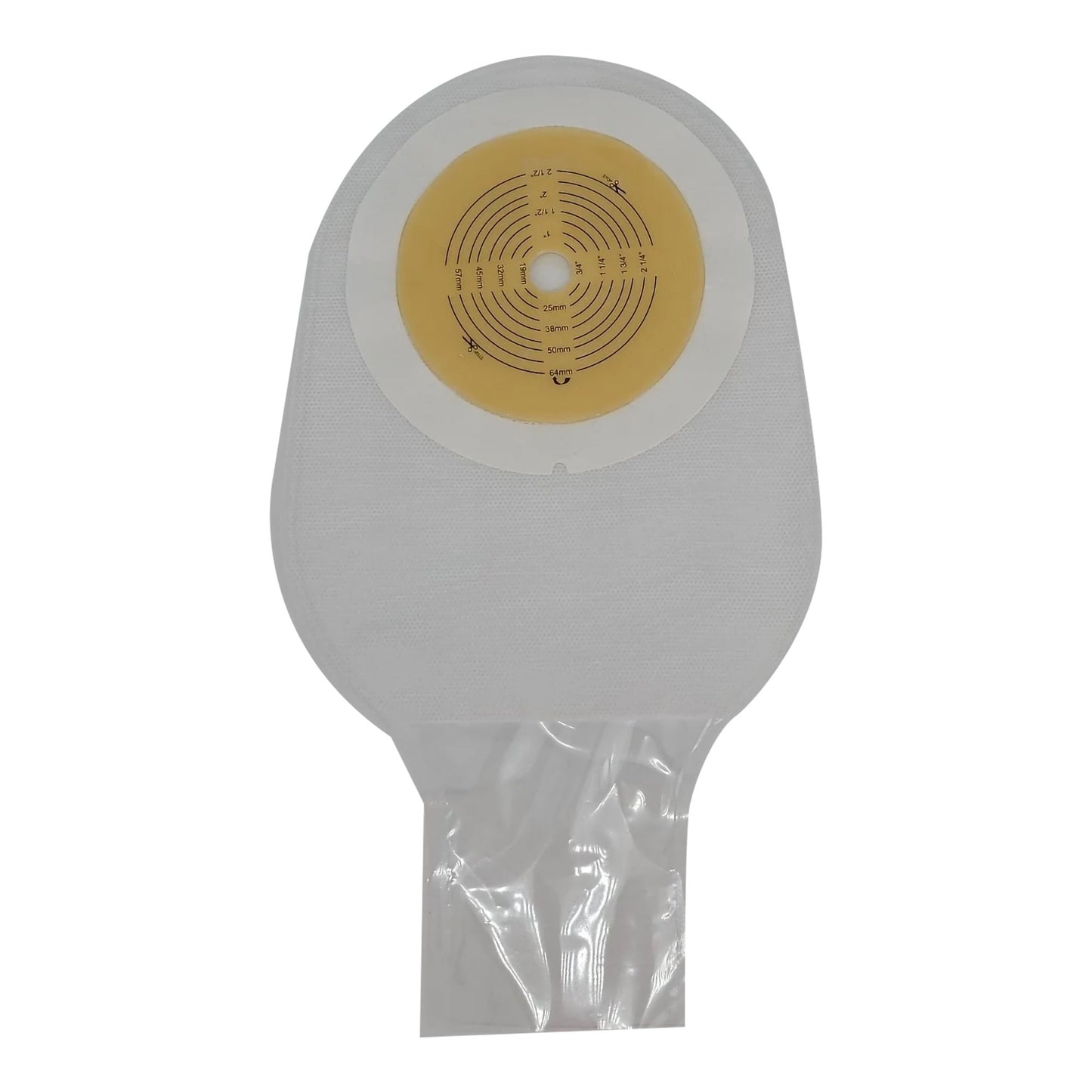Safe n Simple™ Ostomy Pouch One-Piece System 12 Inch Length Flat, Trim To Fit 1/2 to 2-1/2 Inch Stoma Drainable (1243983_BX)