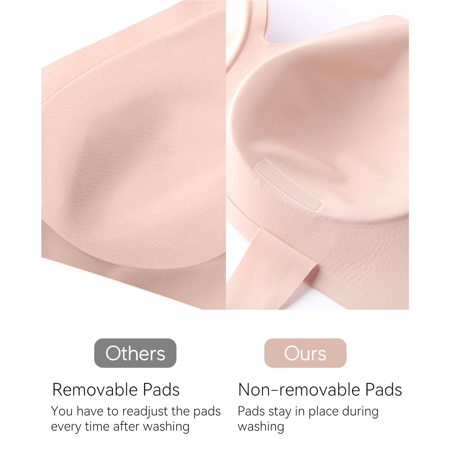 Momcozy Smooth Nursing Bra Beige Large 36 to 38 Inch (1261820_EA)