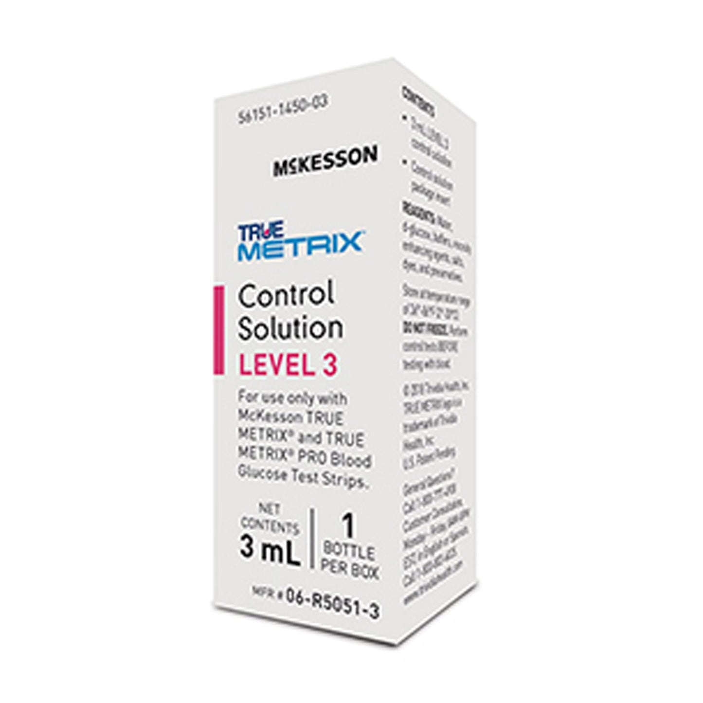 McKesson TRUE METRIX® Blood Glucose Control Solution 3 mL Level 3 (960303_EA)