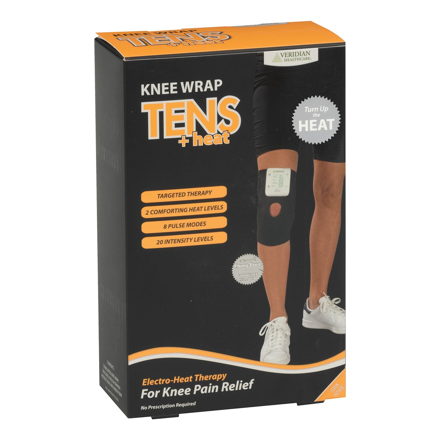 Veridian Healthcare® TENS Unit with Heat Conductive Knee Wrap Single-Channel (1226081_EA)