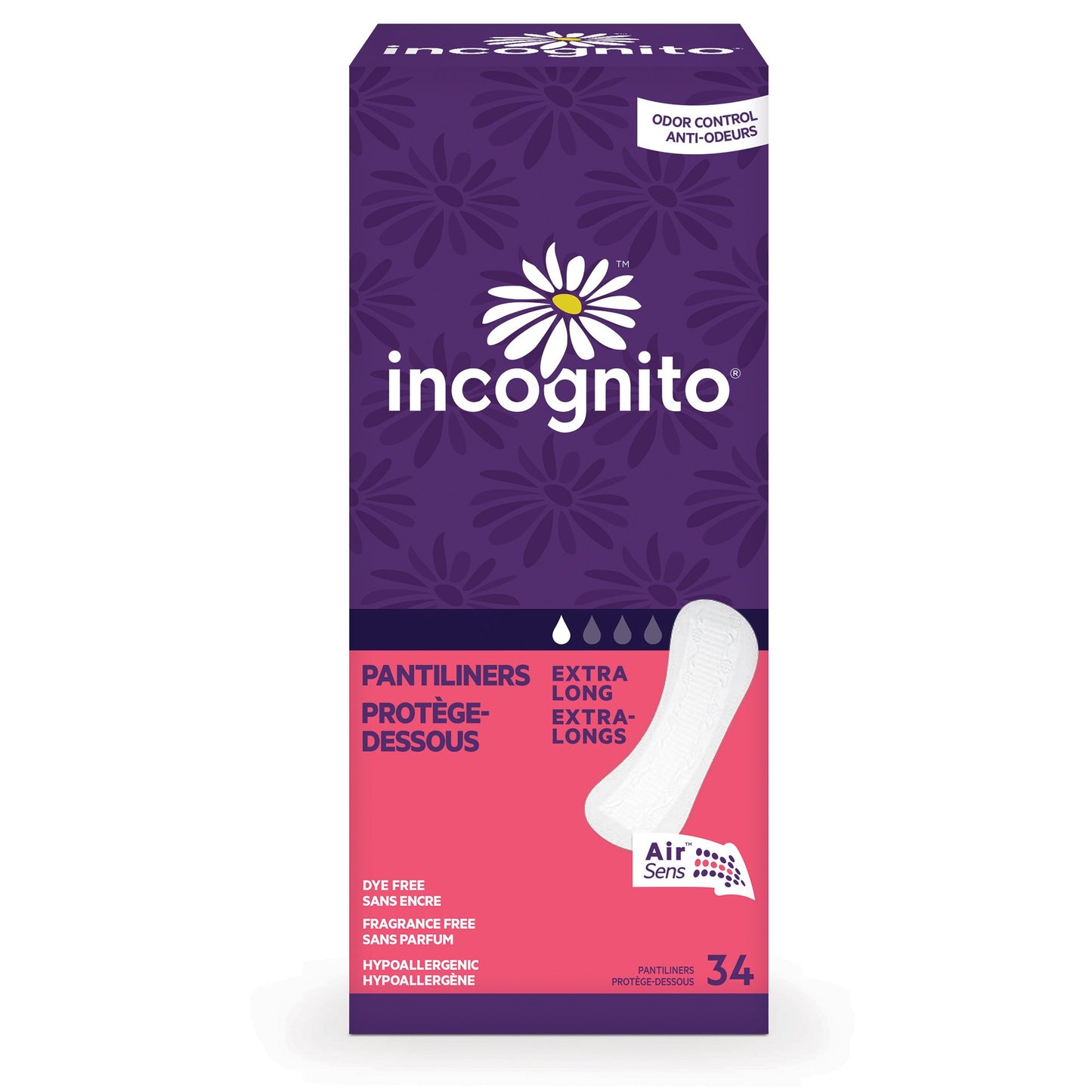 Incognito® Panty Liner Extra Long Light Absorbency (1192541_CS)