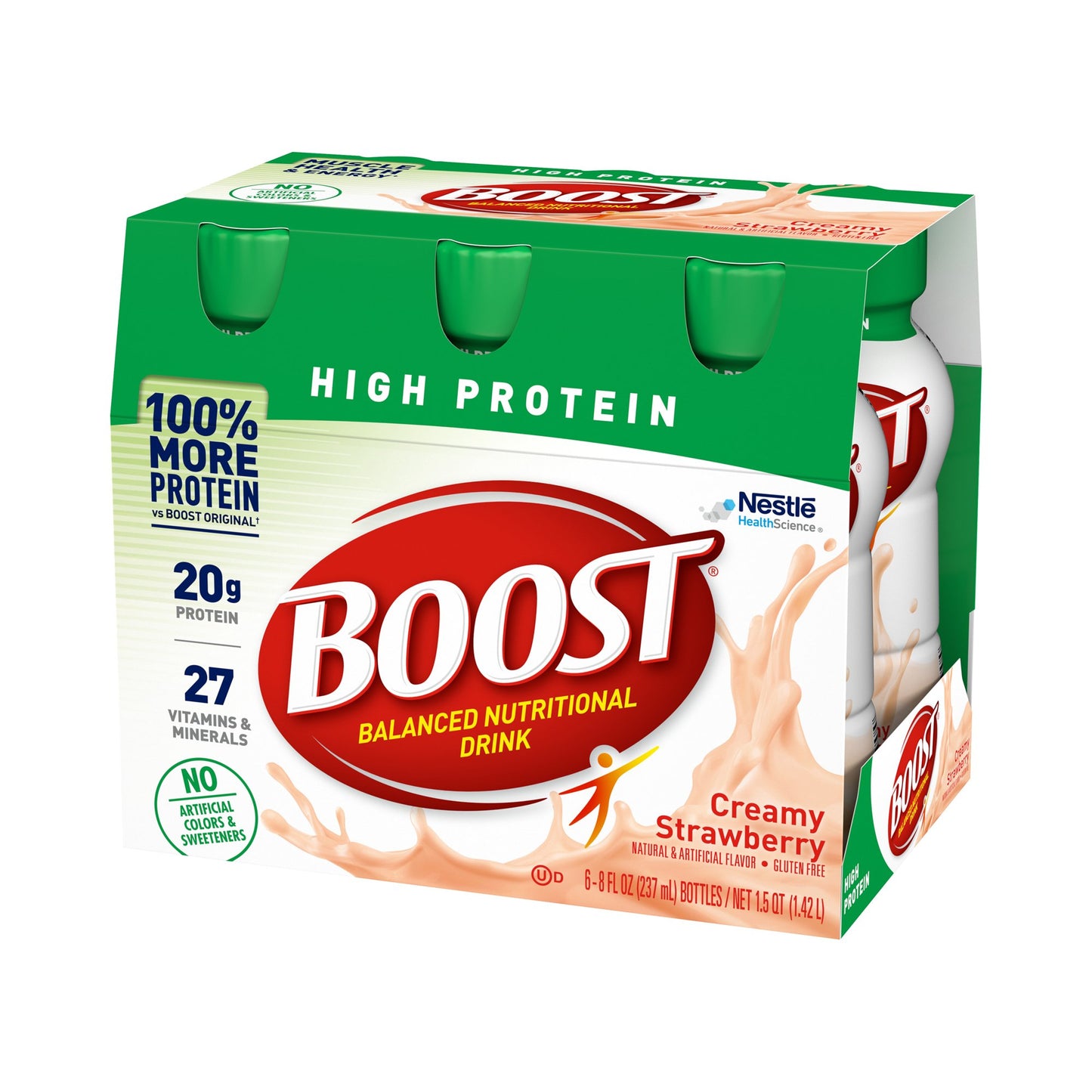 Boost® High Protein Oral Supplement Creamy Strawberry Flavor Liquid 8 oz. Bottle (1178448_PK)