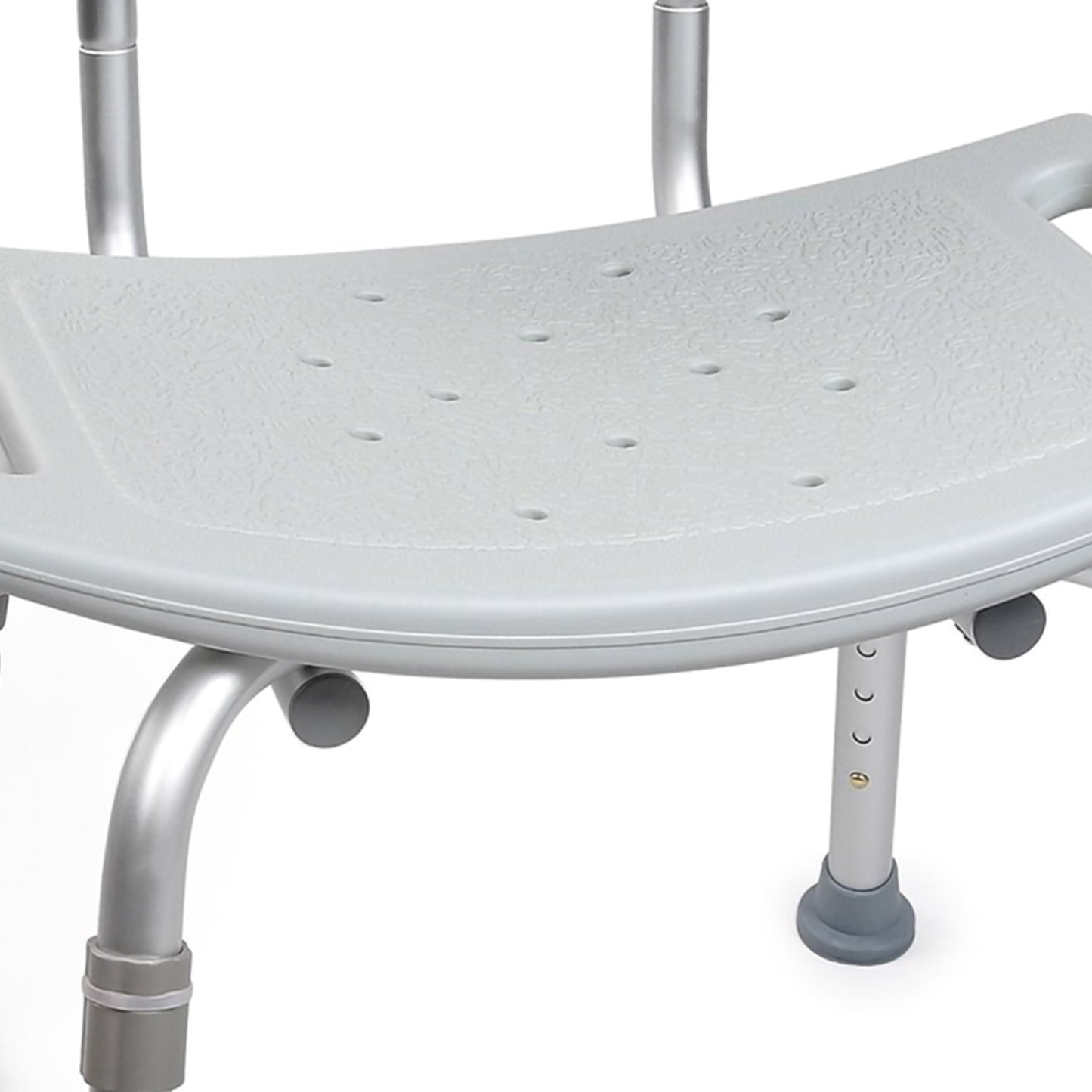 McKesson Bath Bench Without Arms Aluminum Frame Removable Backrest 19-1/4 Inch Seat Width 300 lbs. Weight Capacity (1128905_EA)