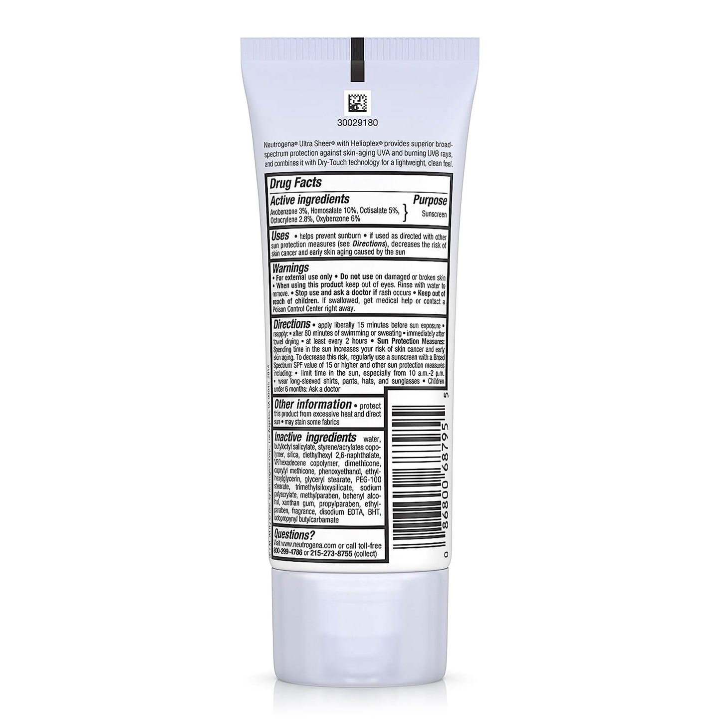 Neutrogena®Ultra Sheer® Dry Touch Sunscreen SPF 45 Lotion 3 oz. Tube (1228813_EA)