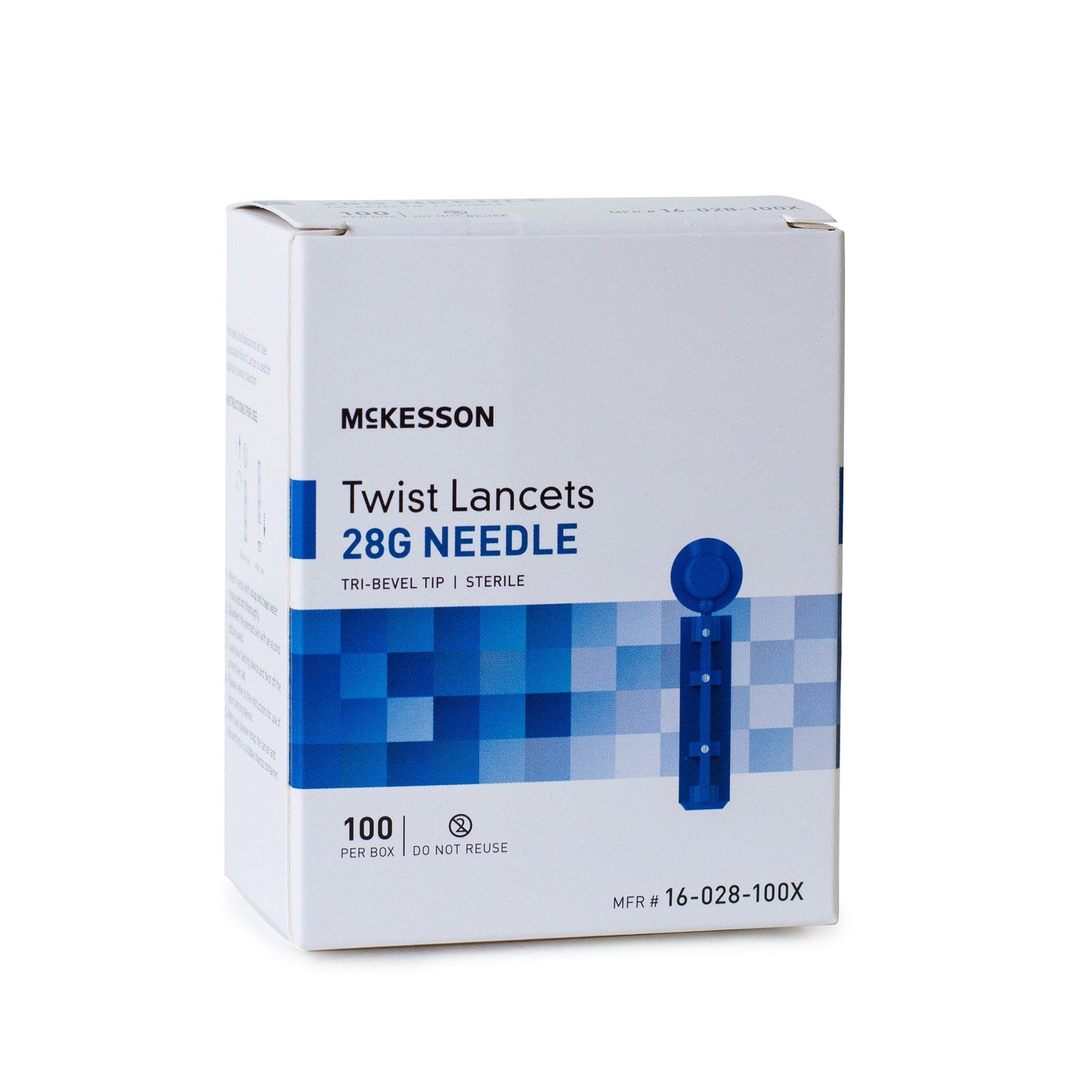 McKesson Lancet for Lancing Device 28 Gauge Non-Safety Twist Off Cap Finger (1217978_CS)