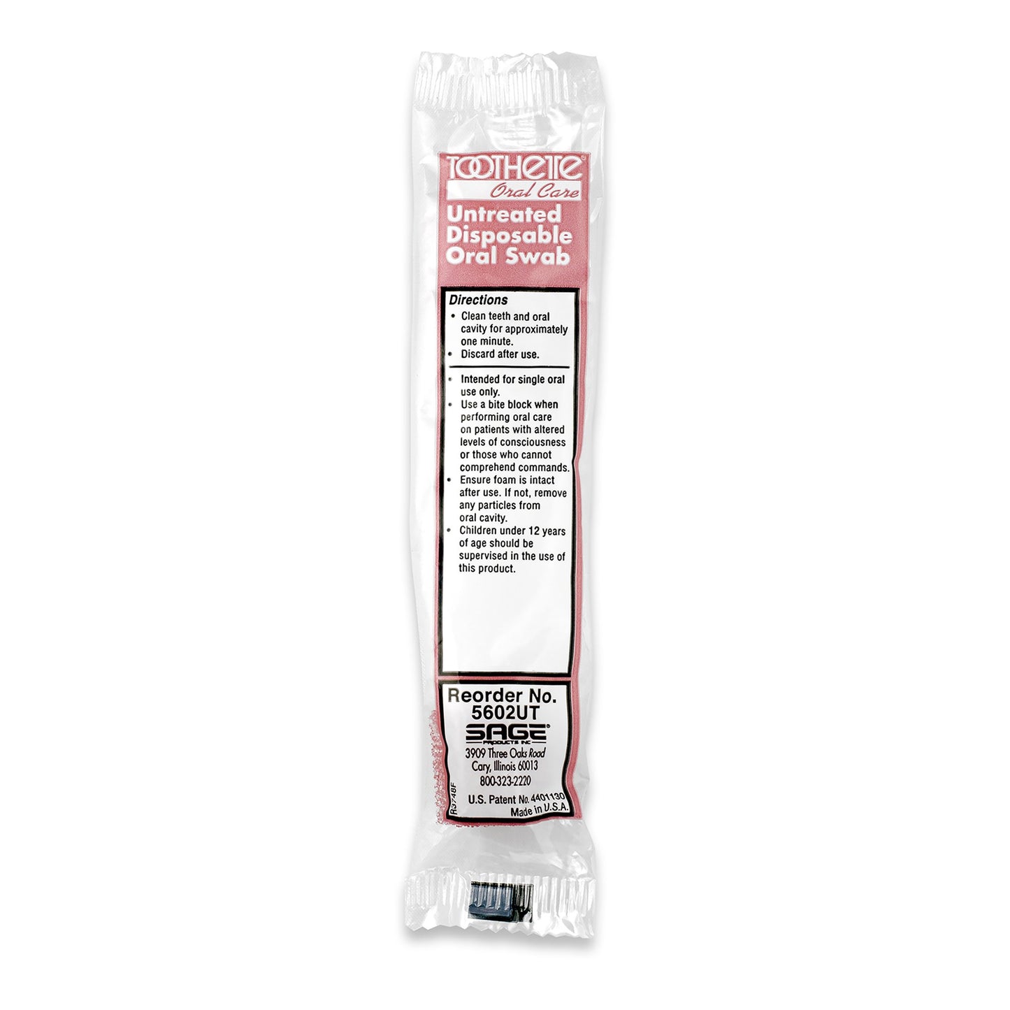 Toothette® Oral Swab Untreated Foam Tip 1 per Pack (33711_EA)