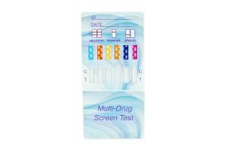Healgen Scientific Ltd Drugs of Abuse Test Kit AMP, BZO, COC, OPI2000, THC 25 Tests CLIA Waived (1060698_BX)