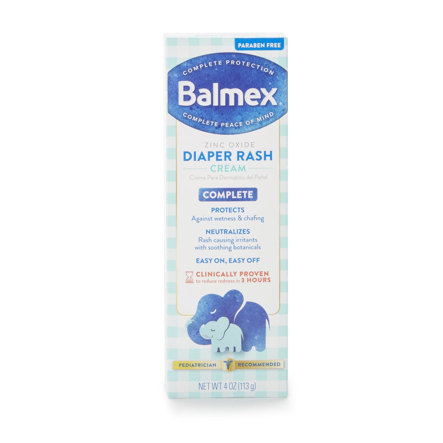 Balmex® Diaper Rash Treatment 4 oz. Tube Scented Cream (1130033_EA)