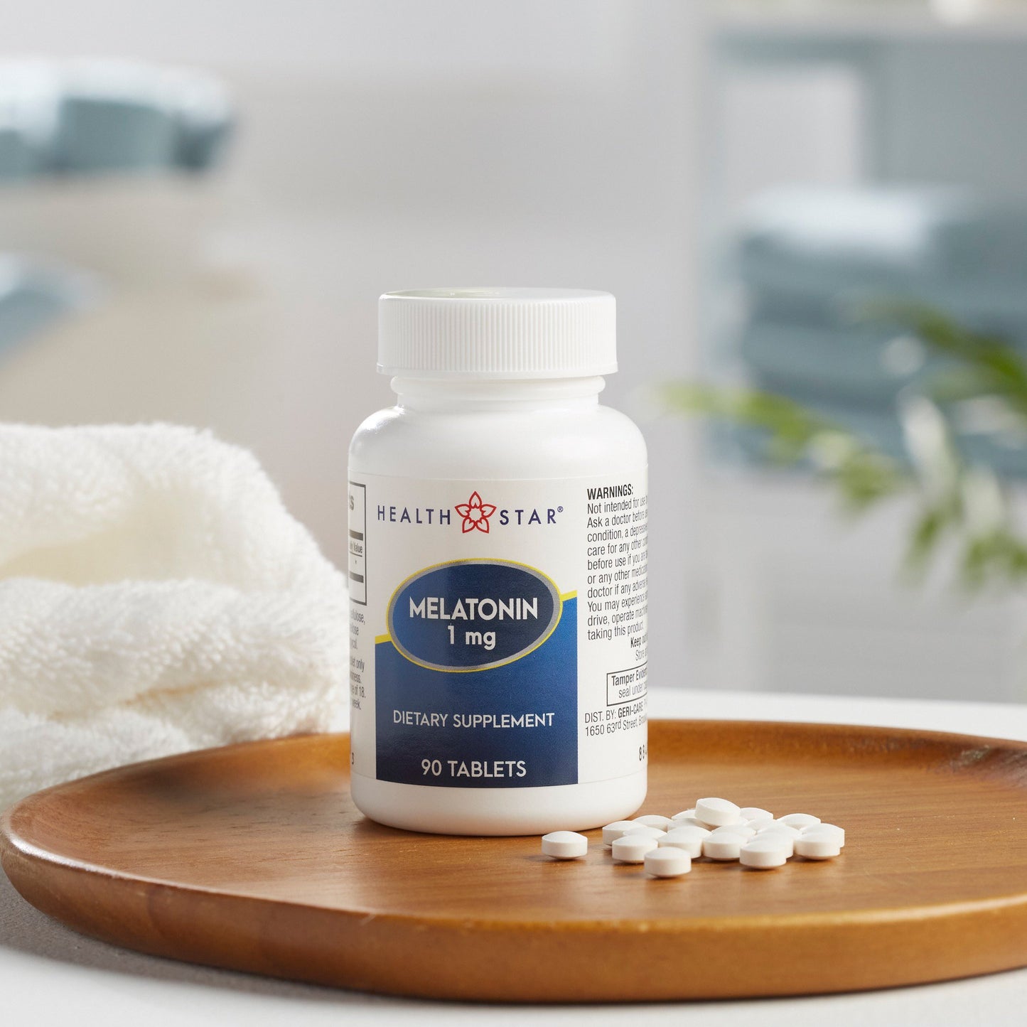 McKesson Brand Natural Sleep Aid 90 per Bottle Tablet 1 mg Strength (972127_BT)