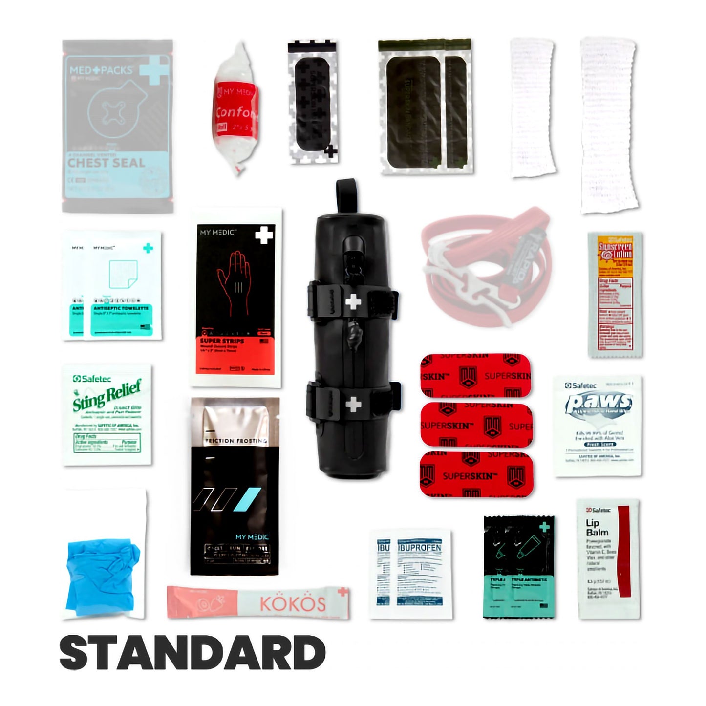 My Medic™ Cycle Medic Standard First Aid Kit Black Soft Bag (1234438_EA)