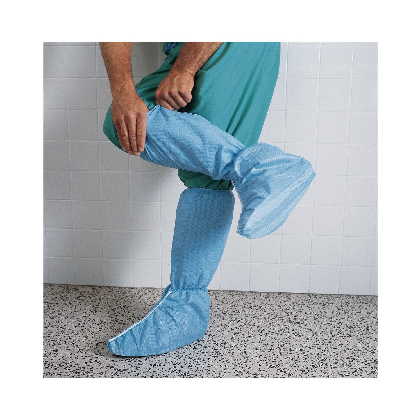 Hi Guard® Boot Cover One Size Fits Most Knee High Nonskid Sole Blue NonSterile (204038_PK)