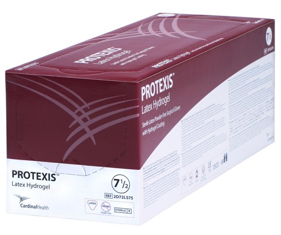 Protexis™ Latex Hydrogel Surgical Glove Size 7.5 Sterile Latex Standard Cuff Length Smooth Translucent Yellow Not Chemo Approved (806533_BX)