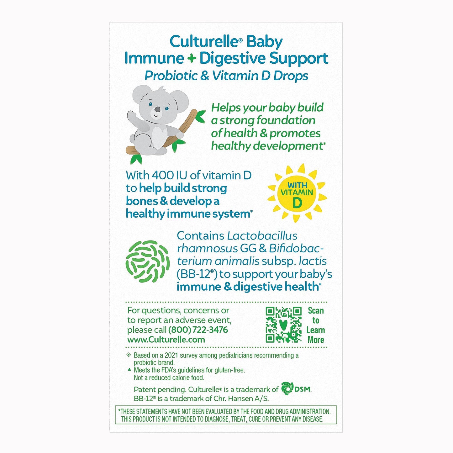 Culturelle® Pediatric Probiotic Dietary Supplement 24 per Box Oral Drops (1268957_BX)