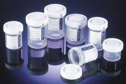 Samco™ Narrow-Mouth Bio-Tite™ Specimen Container 48 mm Opening 90 mL (3 oz.) Screw Cap Patient Information Sterile (639013_CS)