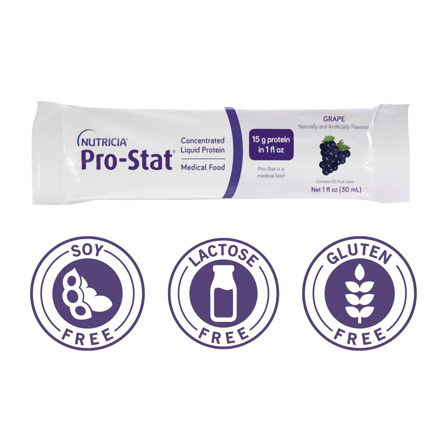 Pro-Stat® Oral Supplement Grape Flavor Liquid 1 oz. Individual Packet (919031_EA)