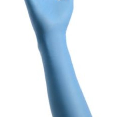Cardinal Health™ Decontamination Exam Glove Medium NonSterile Nitrile Extended Cuff Length Fully Textured Blue Chemo Tested (1107384_BX)