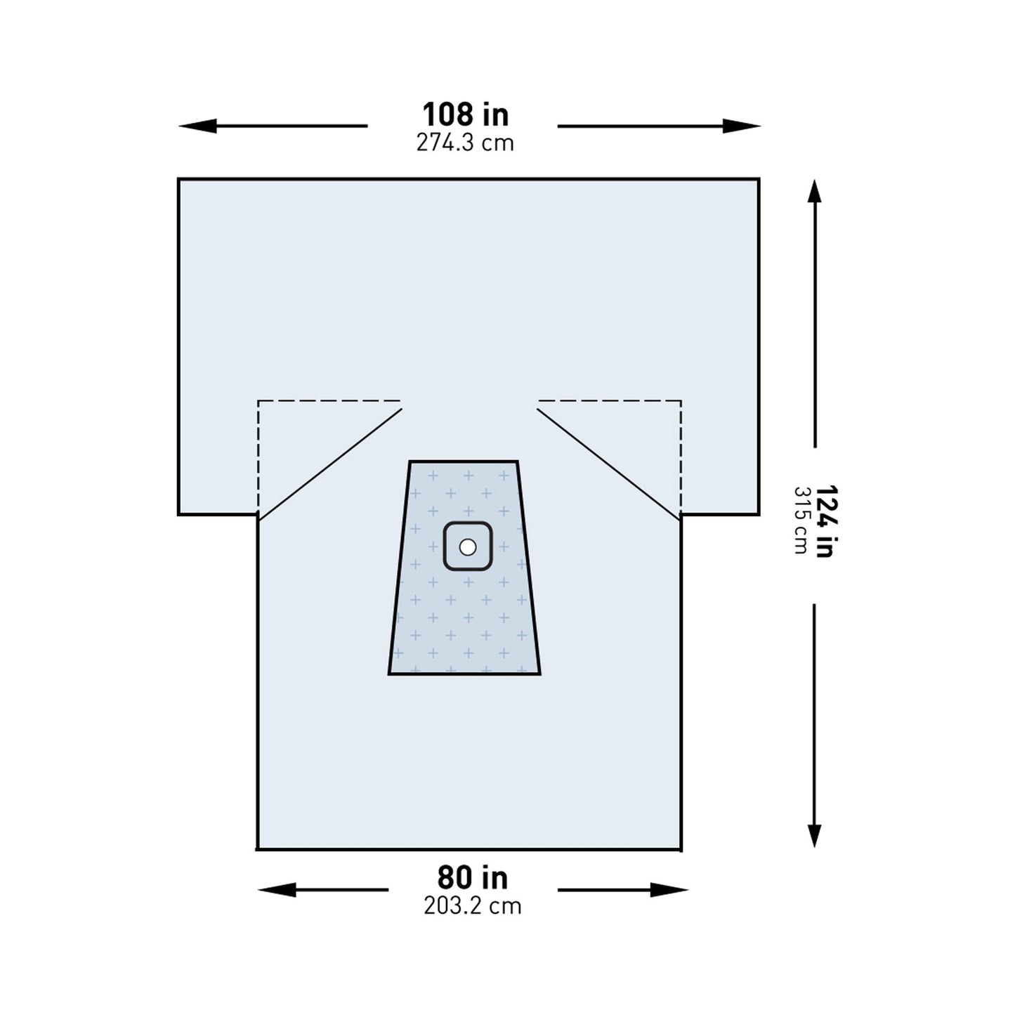 McKesson Orthopedic Drape Lower Extremity Drape 108 W X 80 W X 124 L Inch Sterile (1101282_PK)