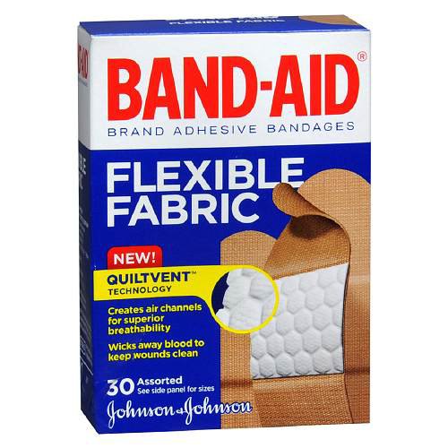 Band-Aid® Adhesive Strip 5/8 X 2-1/4 Inch / 3/4 X 3 Inch / 1 X 3 Inch Fabric Rectangle Tan Sterile (861270_BX)