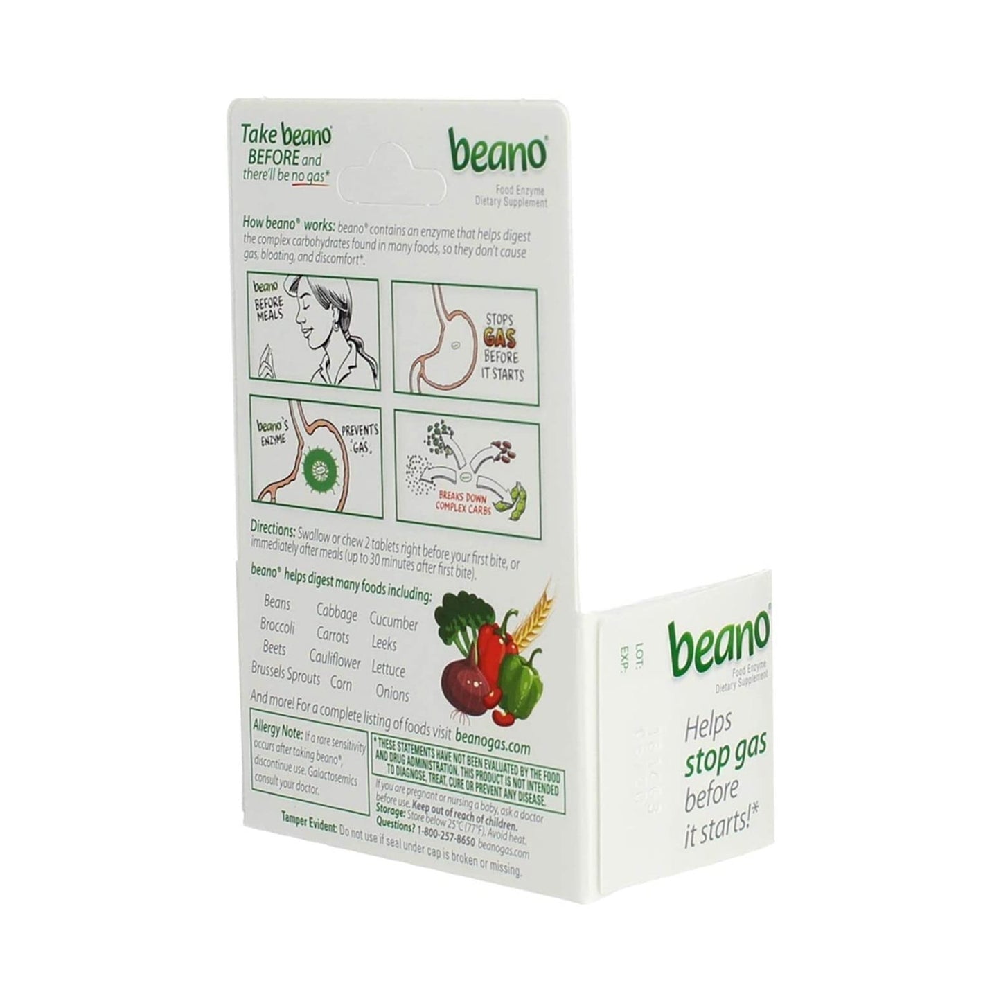 Beano® Gas Relief 300 GALU Strength Tablet 30 per Bottle (834928_BT)