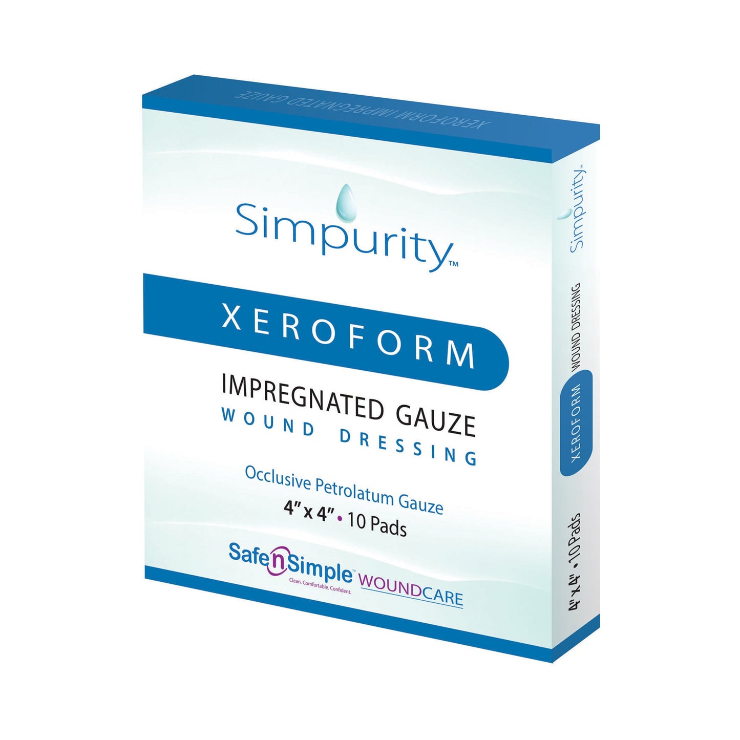 Simpurity™ Xeroform Petrolatum Impregnated Dressing Square 4 X 4 Inch Sterile (1153708_BX)