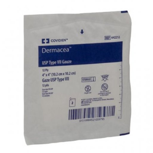 Dermacea™ Gauze Sponge 4 X 4 Inch 12-Ply Sterile 2 per Pack (549442_CS)