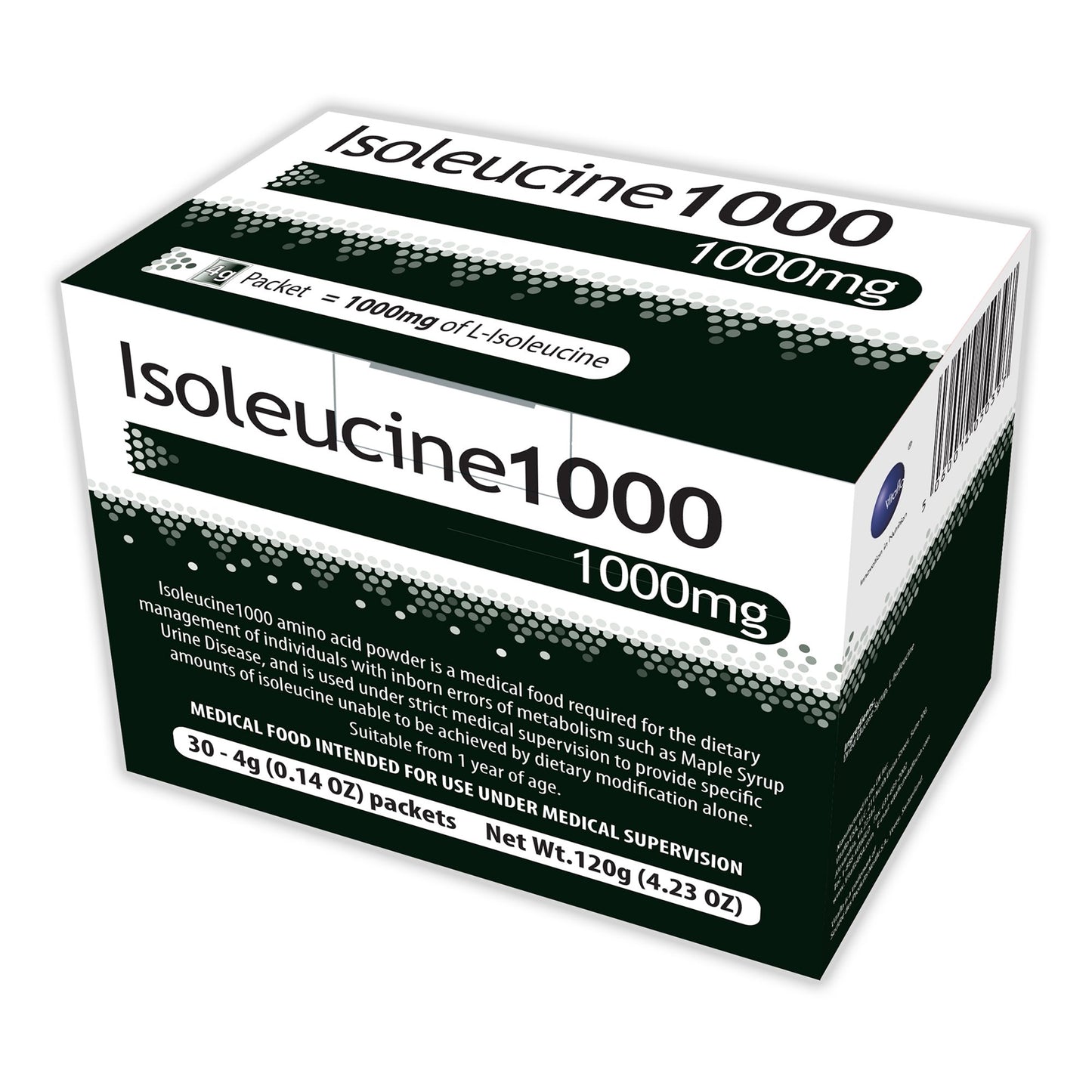 Isoleucine1000 Oral Supplement Unflavored Powder 1 Gram Individual Packet (1142448_EA)