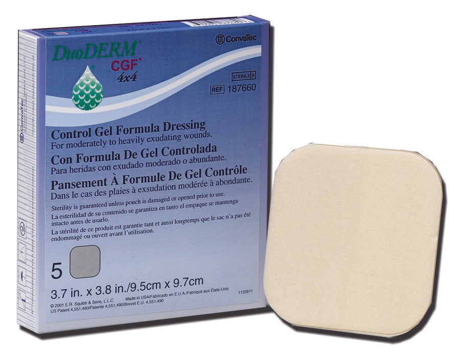 DuoDERM® CGF® Hydrocolloid Dressing Foam Backing 8 X 8 Inch Square Hydrocolloid (183400_EA)
