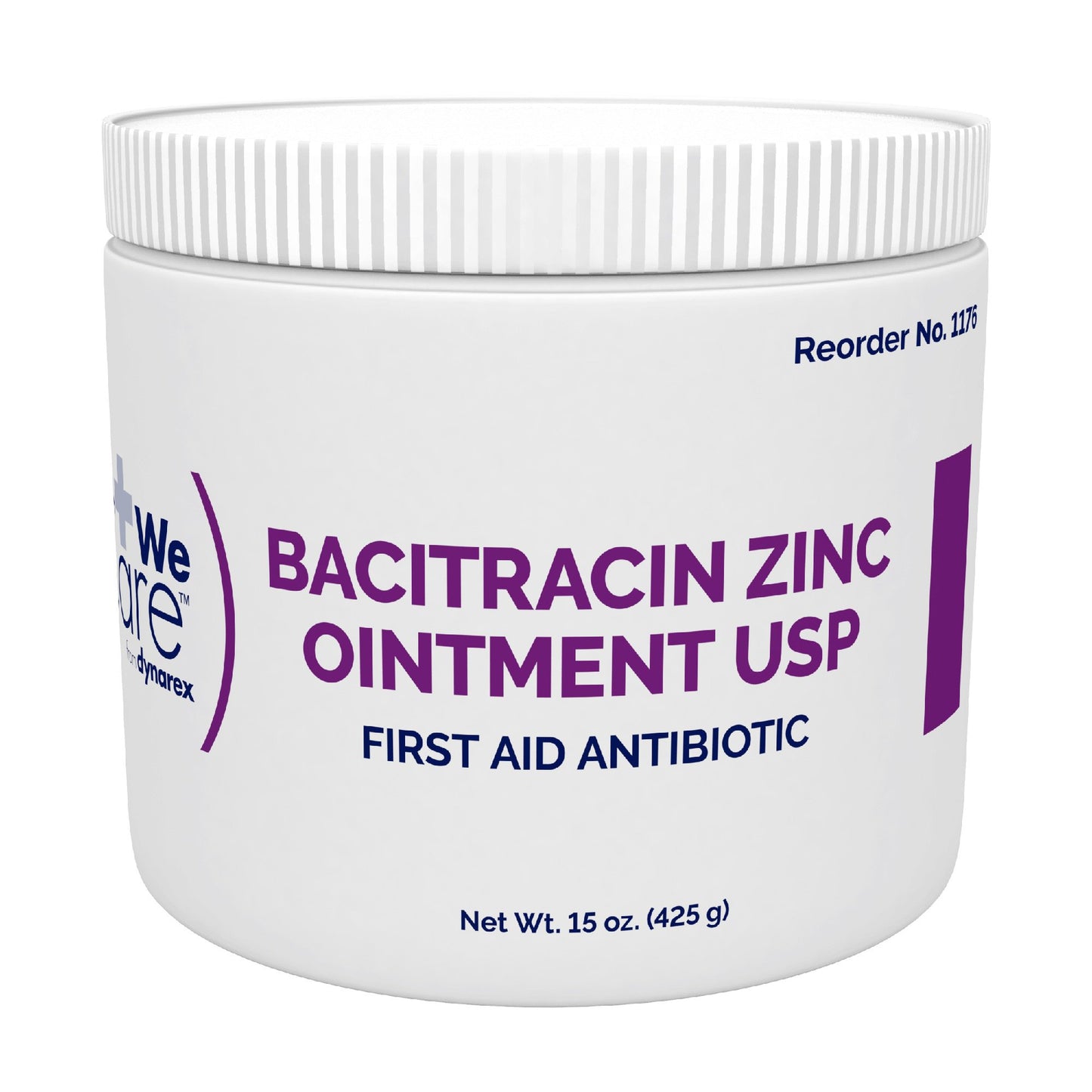 WeCare™ First Aid Antibiotic Bacitracin Zinc Ointment 15 oz. Jar (826465_EA)