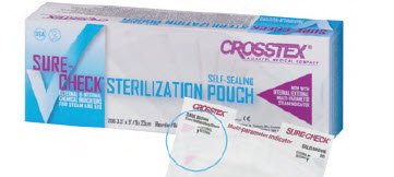 Sure-Check® Sterilization Pouch Ethylene Oxide (EO) Gas / Steam 5-1/4 X 10 Inch Transparent Self Seal Film (783390_BX)