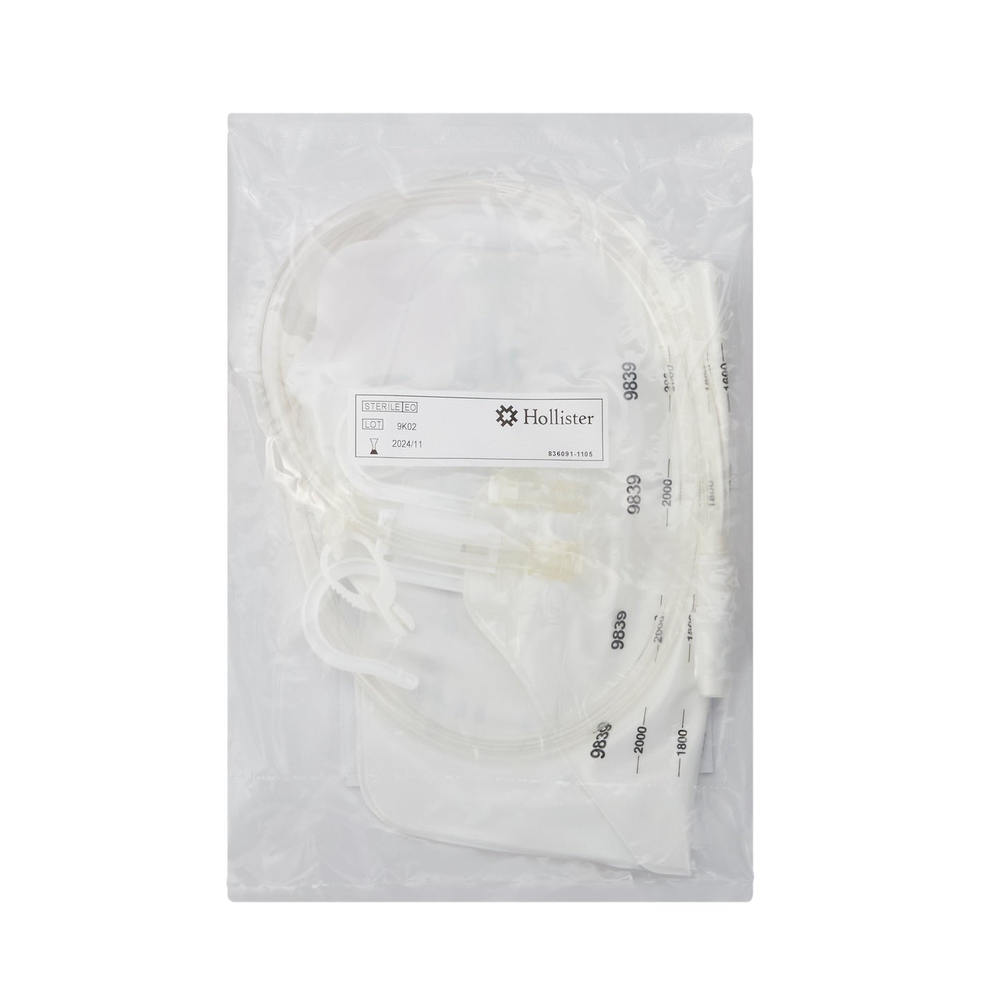 Hollister Urinary Drain Bag Anti-Reflux Valve Sterile 2,000 mL Vinyl (286951_EA)