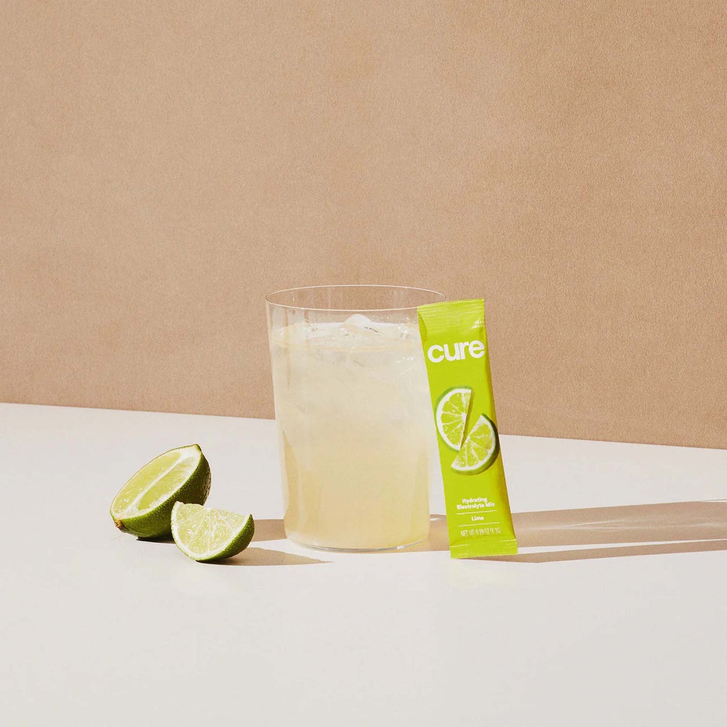 Cure® Oral Electrolyte Solution Lime Flavor 8.3 Gram Electrolyte (1256705_PK)
