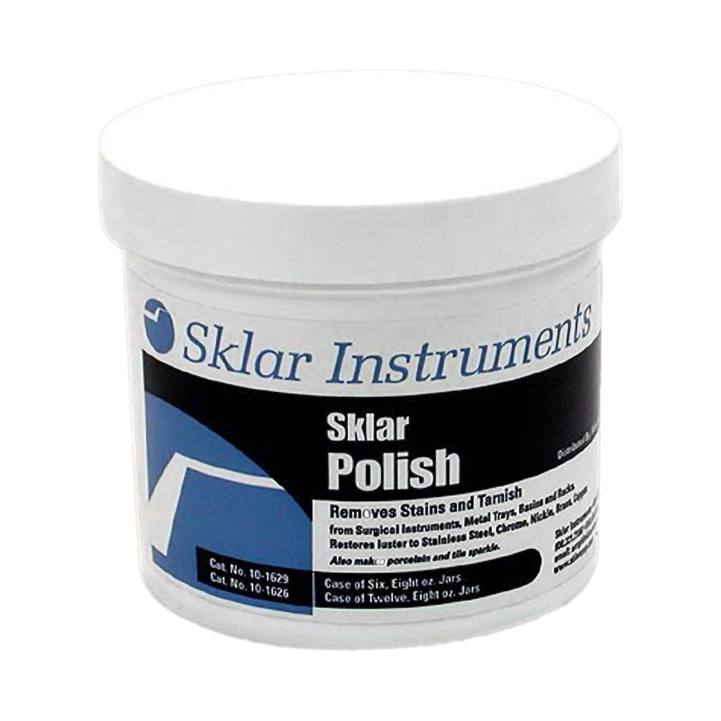 Sklar Instrument Polish 8 oz Jars, Removes Corrosive Stains (56984_CS)