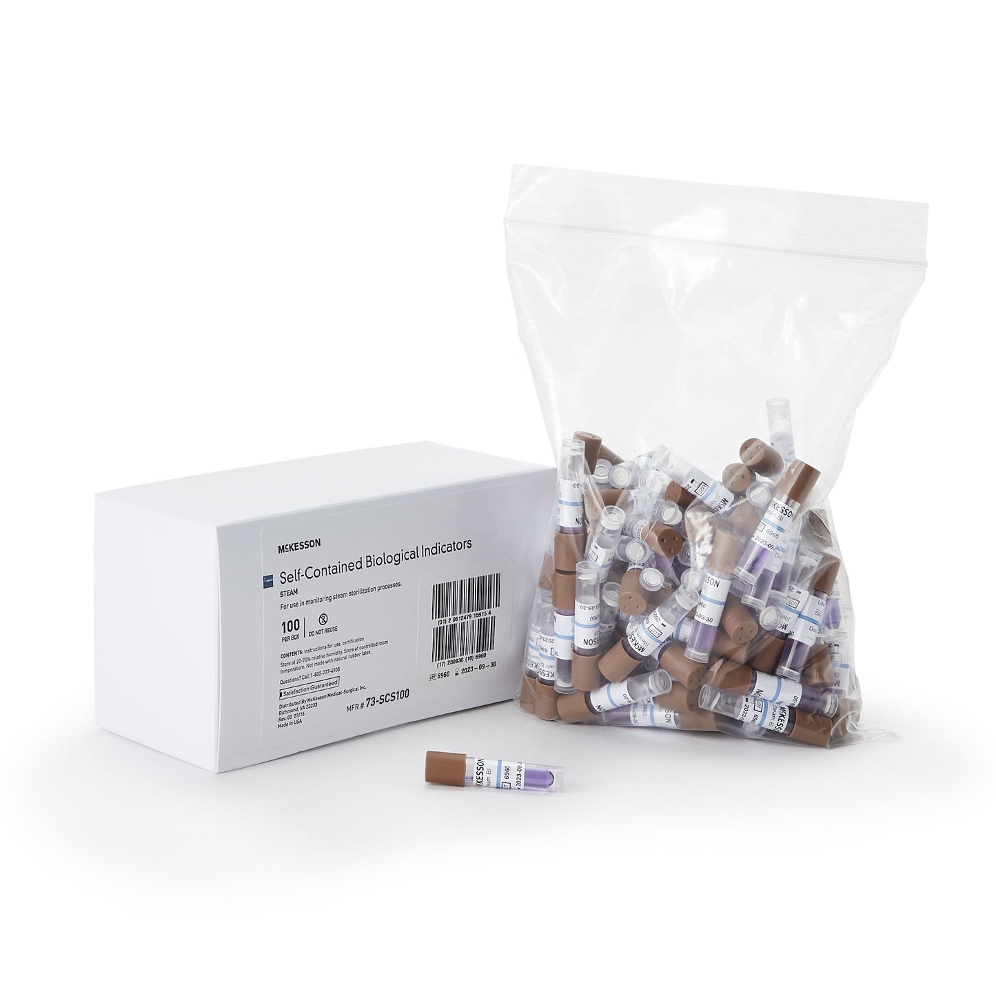 McKesson Sterilization Biological Indicator Vial Steam (524878_CS)