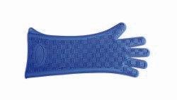 Silicone Heat Glove Heat Resistant Glove One Size Fits Most Silicone Blue 16.9 Inch Straight Cuff NonSterile (1010854_EA)