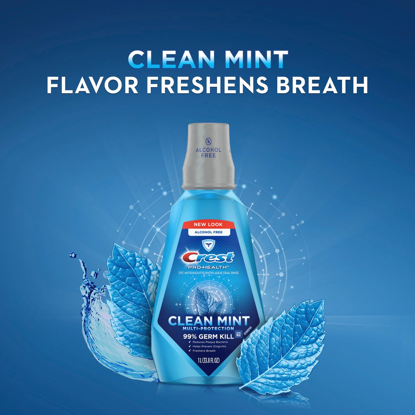 Crest® Pro-Health® Mouthwash 500 mL Clean Mint Flavor (1204600_EA)