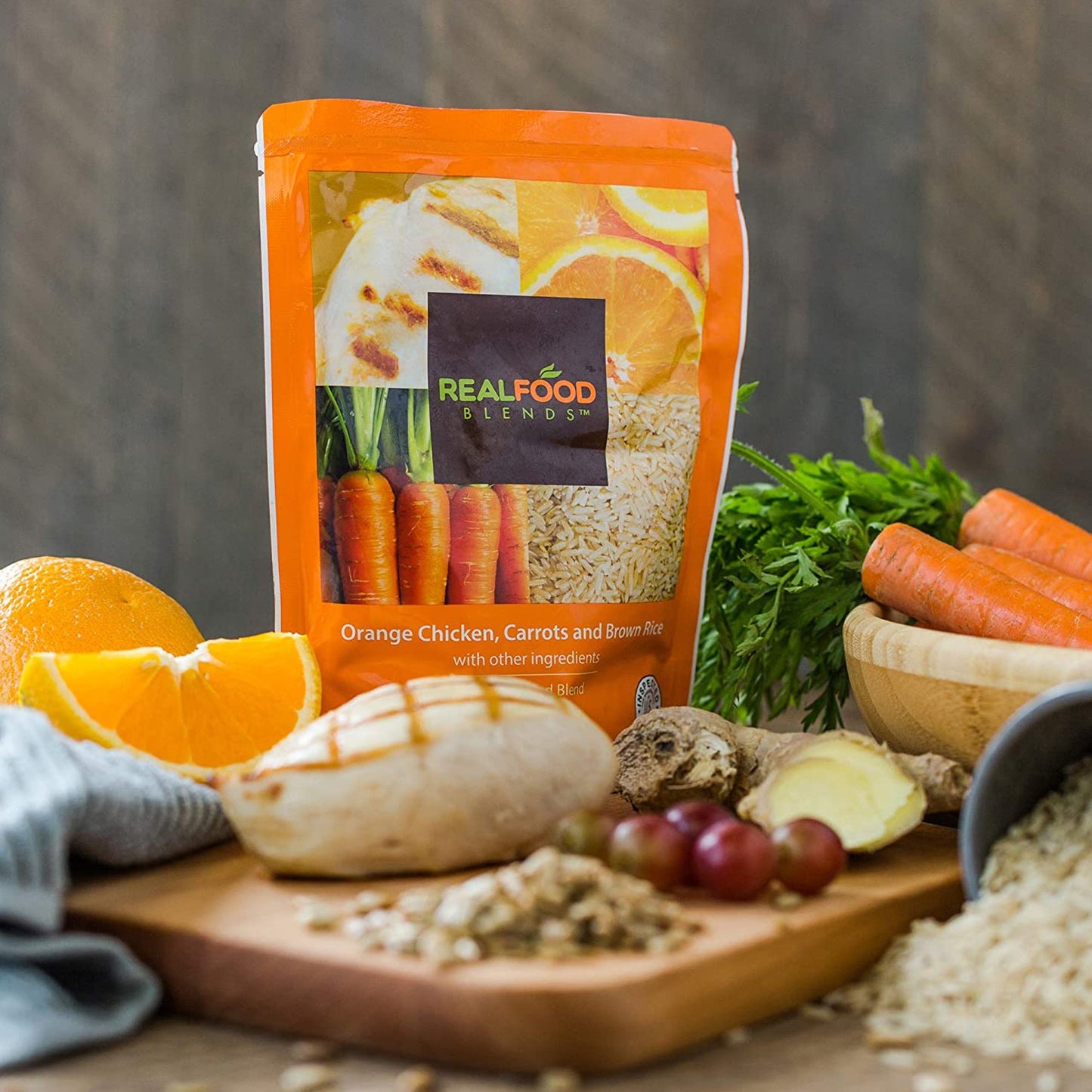 Real Food Blends® Tube Feeding Formula Chicken / Carrots / Brown Rice Flavor Liquid 9.4 oz. Pouch (979850_EA)