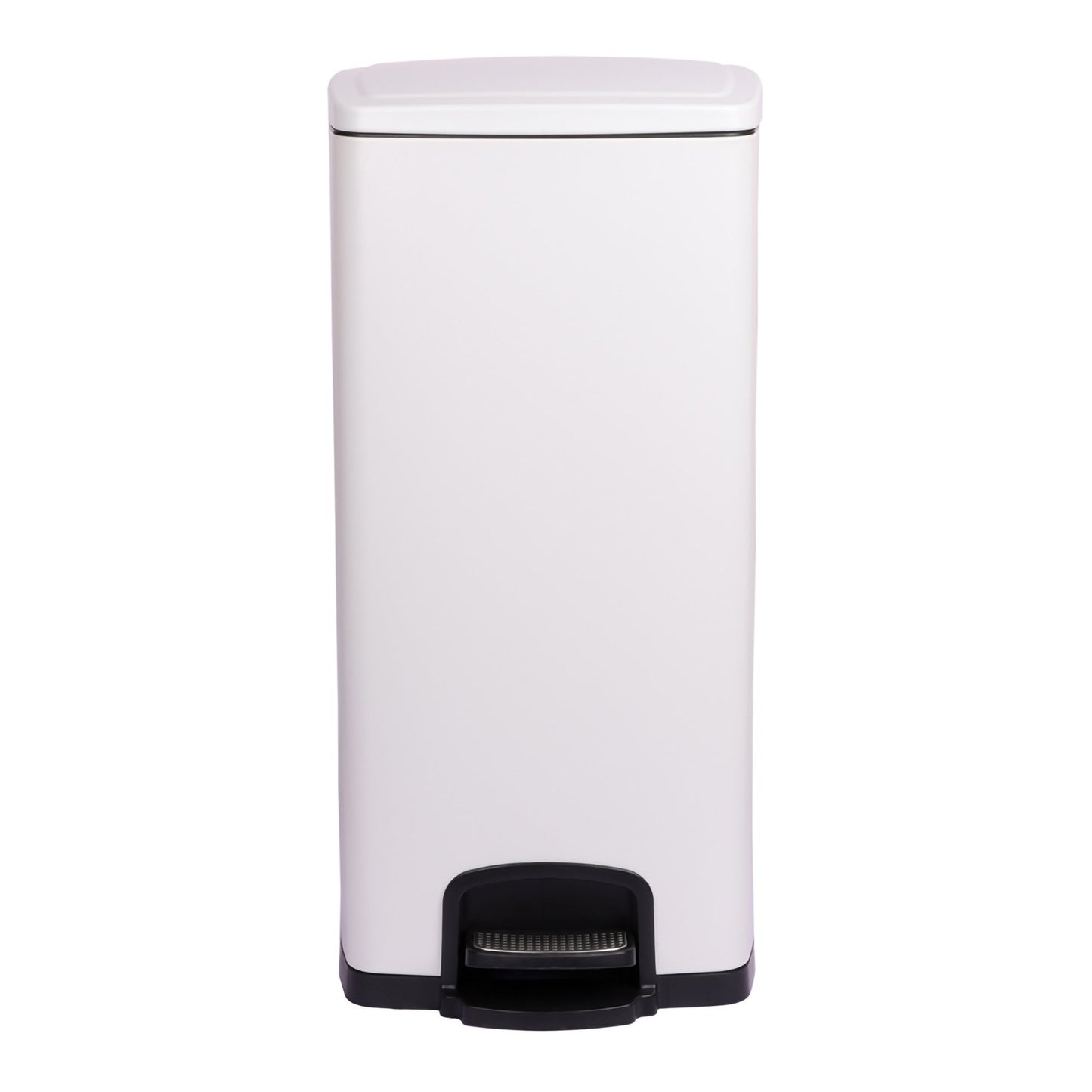 McKesson Trash Can 32 Quart / 8 gal. White Metal Square (1223678_CS)