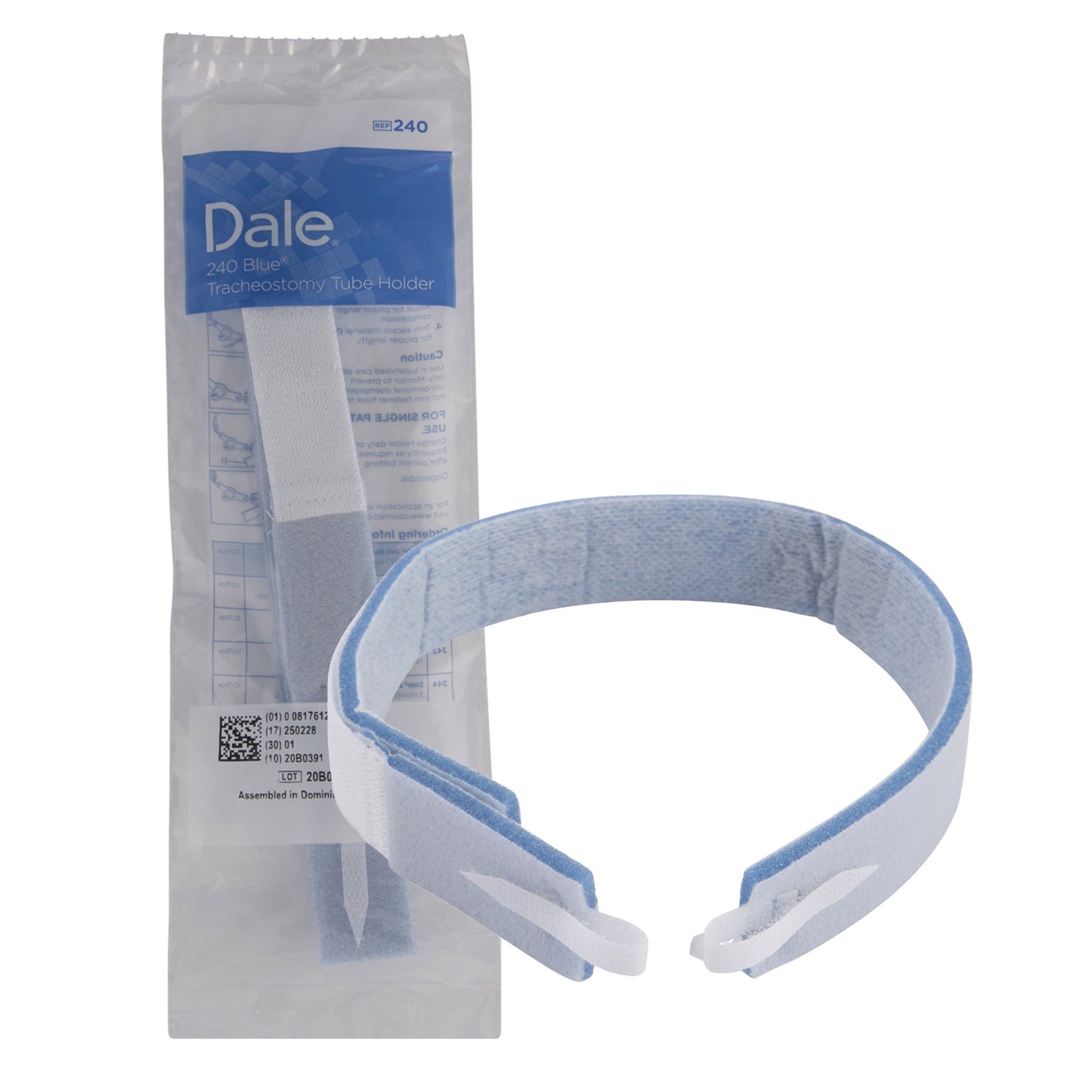 Blue® Tracheostomy Tube Holder 1 X 19-1/2 Inch Pediatric / Adult (197968_EA)