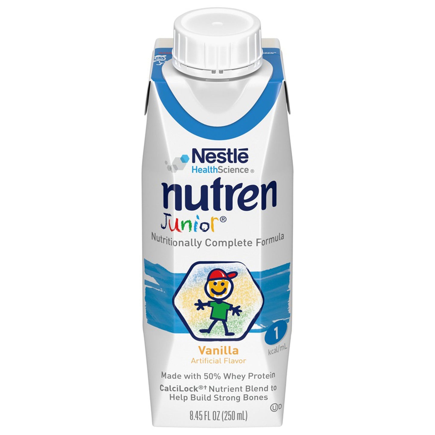 Nutren® Junior Pediatric Oral Supplement Vanilla Flavor 8.45 oz. Tetra Prisma® Liquid Whey Protein Lactose Intolerance (541270_CS)